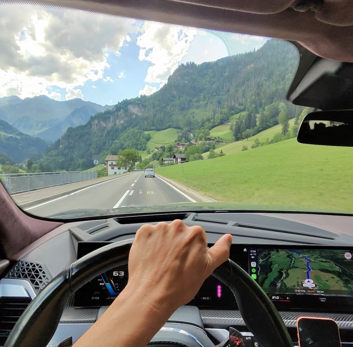 Driving through mountain valleys on the road trip that started Triprr